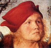 CRANACH, Lucas the Elder Portrait of Dr. Johannes Cuspinian (detail) dfg Norge oil painting reproduction